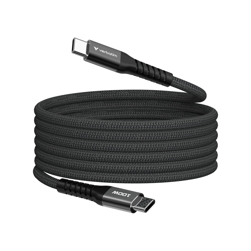Ladekabel USB-C, 120 cm, 100W, magnetisch, schwarz VERBATIM 31863