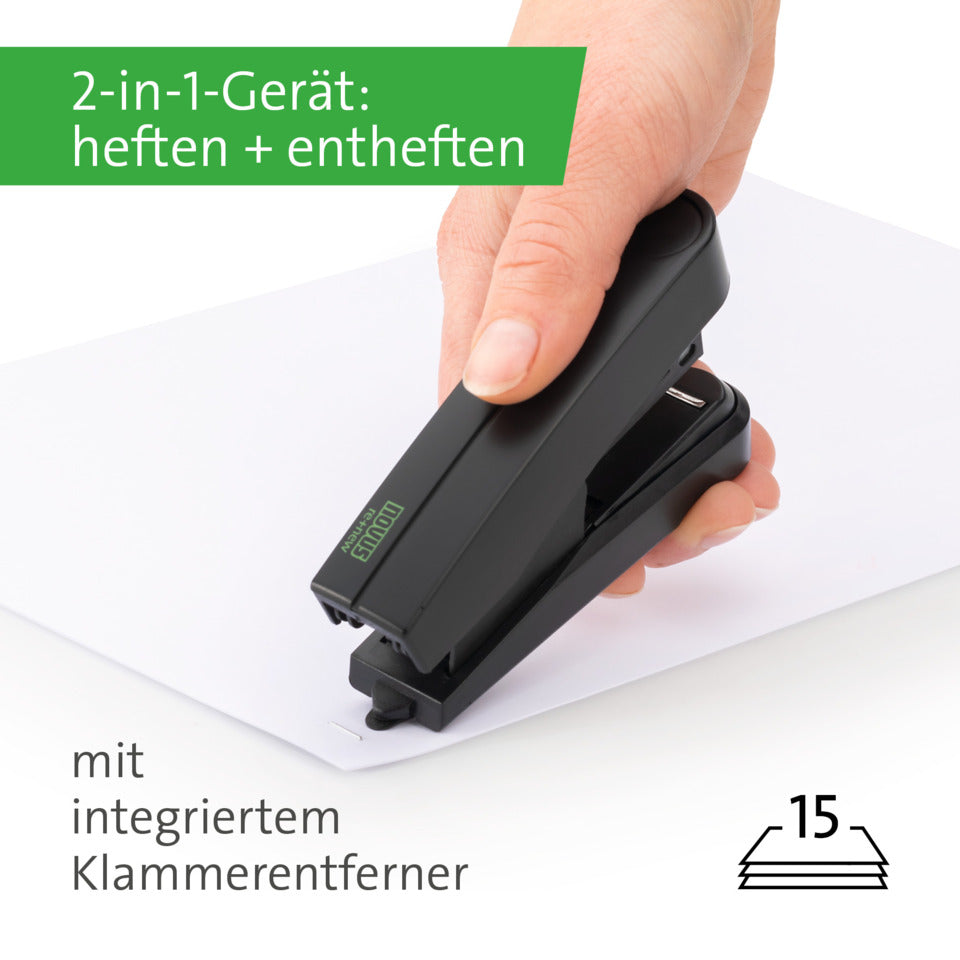 Heftgerät B10 FC PRO re+new, 20 Blatt, Einlegetiefe 38 mm, schwarz NOVUS 60-B10FCPROR+N NOVUS 60-B10FCPROR+N 020-1958