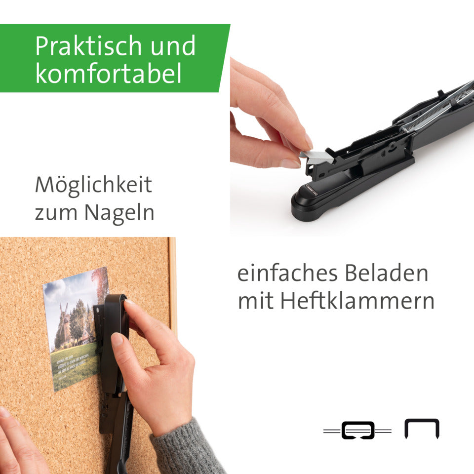 Heftgerät B10 FC PRO re+new, 20 Blatt, Einlegetiefe 38 mm, schwarz NOVUS 60-B10FCPROR+N NOVUS 60-B10FCPROR+N 020-1958
