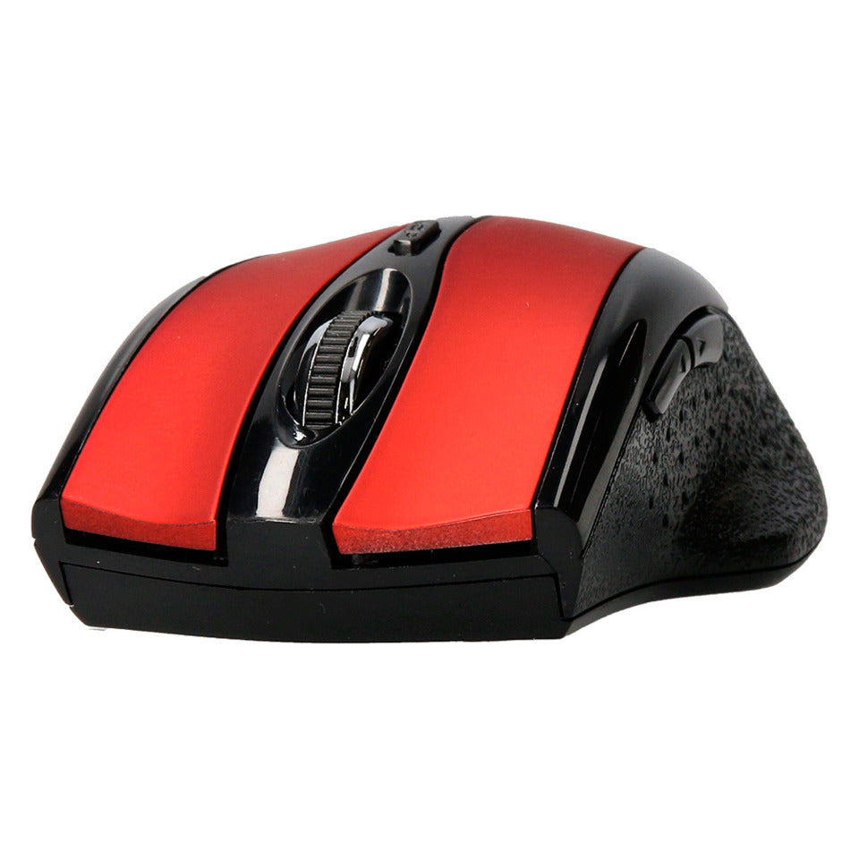 Maus Funk optisch kabellos schwarz/rot Q-CONNECT KF18068