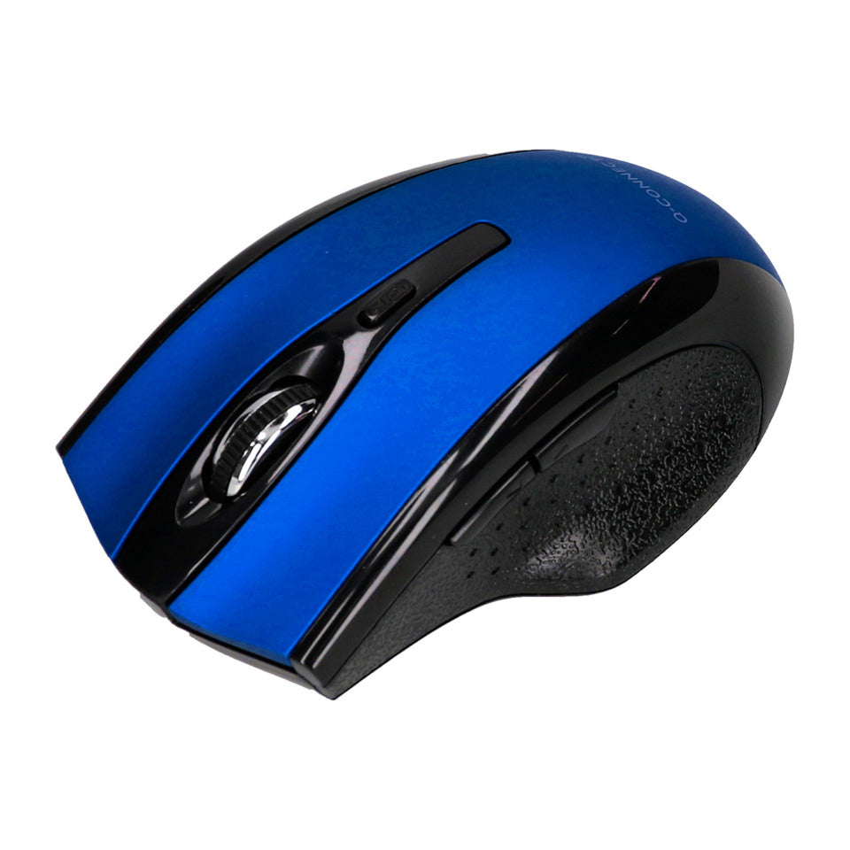 Maus Funk optisch kabellos schwarz/blau Q-CONNECT KF18069