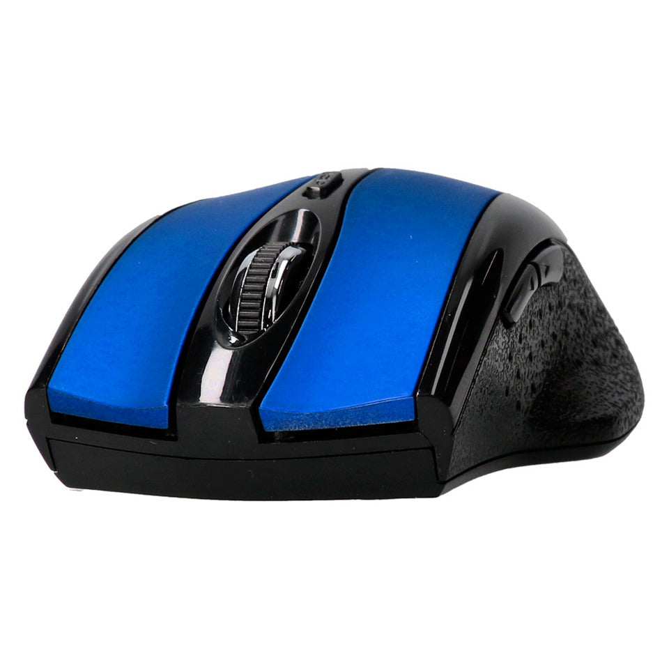 Maus Funk optisch kabellos schwarz/blau Q-CONNECT KF18069