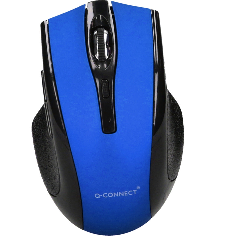 Maus Funk optisch kabellos schwarz/blau Q-CONNECT KF18069