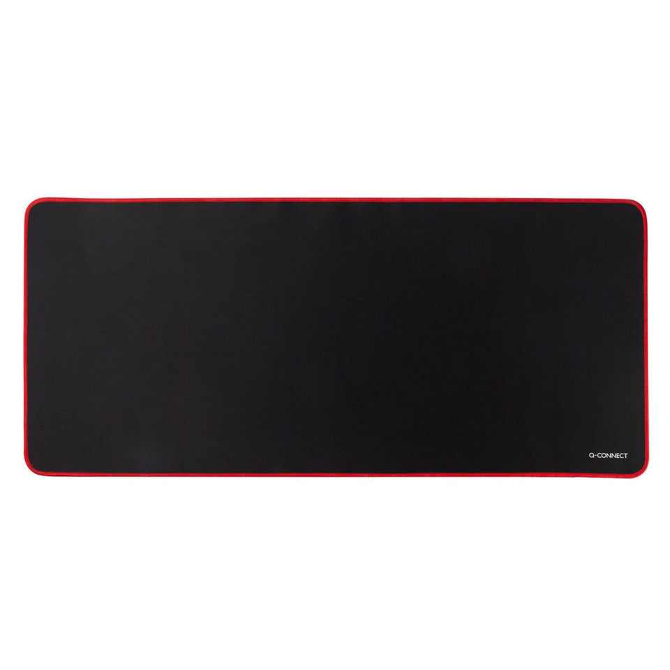 Mausmatte schwarz/rot 90x40cm Q-CONNECT KF14443