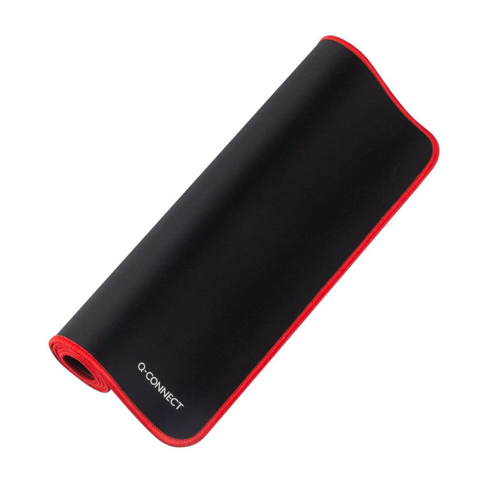 Mausmatte schwarz/rot 90x40cm Q-CONNECT KF14443