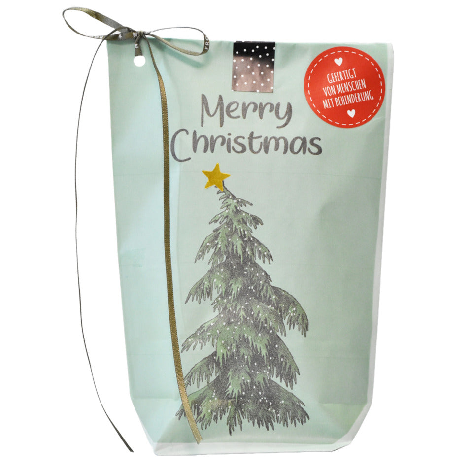 Wundertüte Merry Christmas mit Tanne, 14 x 22 cm, grün WUNDERLE 63724 WUNDERLE 63724  14x22cm