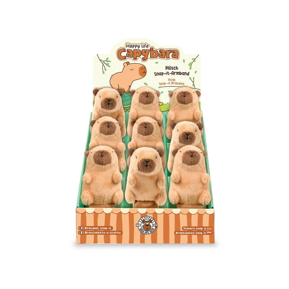 Armband Snap Plüsch Capybara 30cm TRENDHAUS 967183 TRENDHAUS 967183 30cm