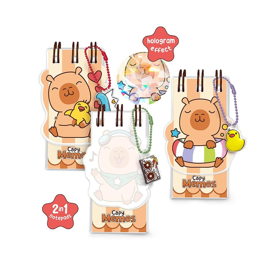 Spiralnotizblock Happy Life Capybara, 104 Blatt, sortiert TRENDHAUS 966957 TRENDHAUS 966957 104 Blatt
