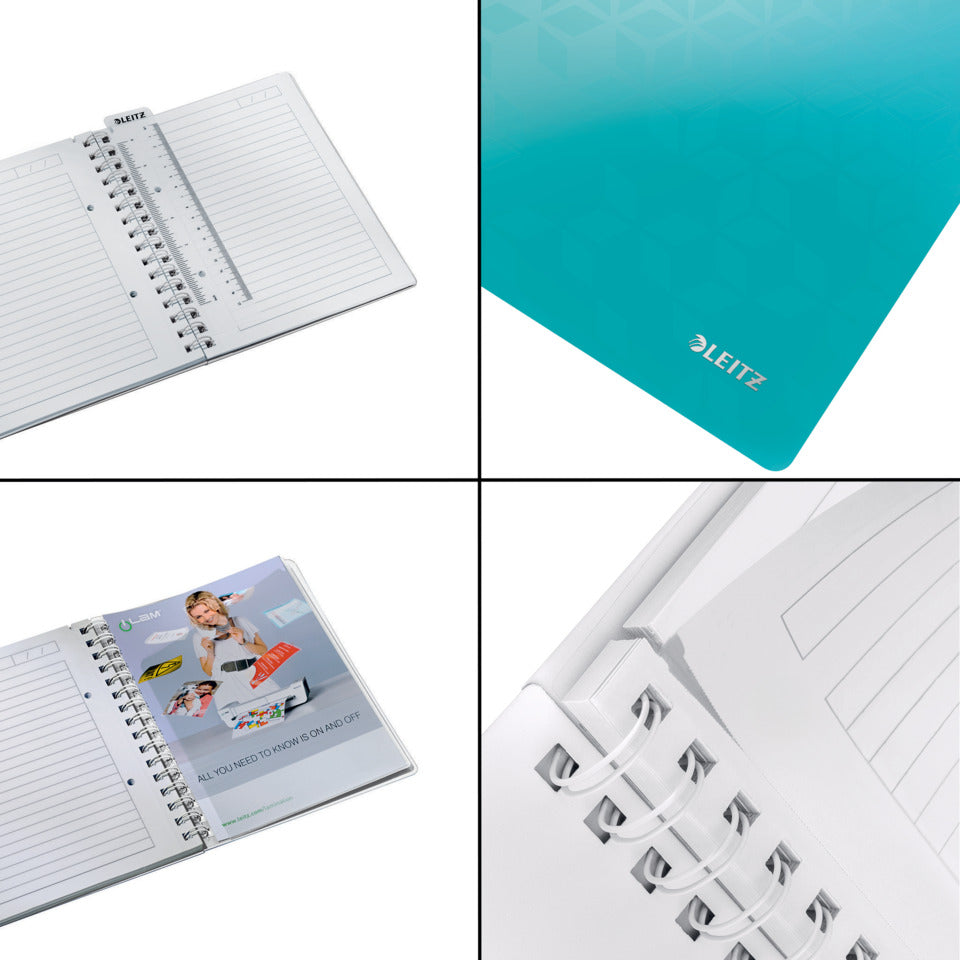 Collegeblock WOW, A5, PP, liniert, holzfrei, 80 Blatt, eisblau LEITZ 46390051 LEITZ 4639-00-51  80Bl lin.