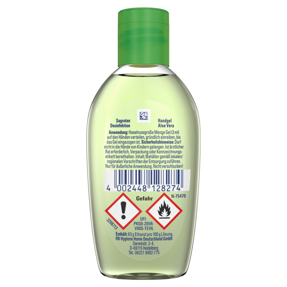 Hand-Desinfektionsgel mit Aloe Vera 50ml SAGROTAN 3204789