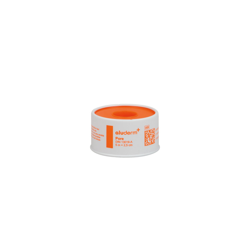 Heftpflaster Pore, 2,5 cm x 5 m weiß ALUDERM+SILBER 1008111 aluderm+ 1008111