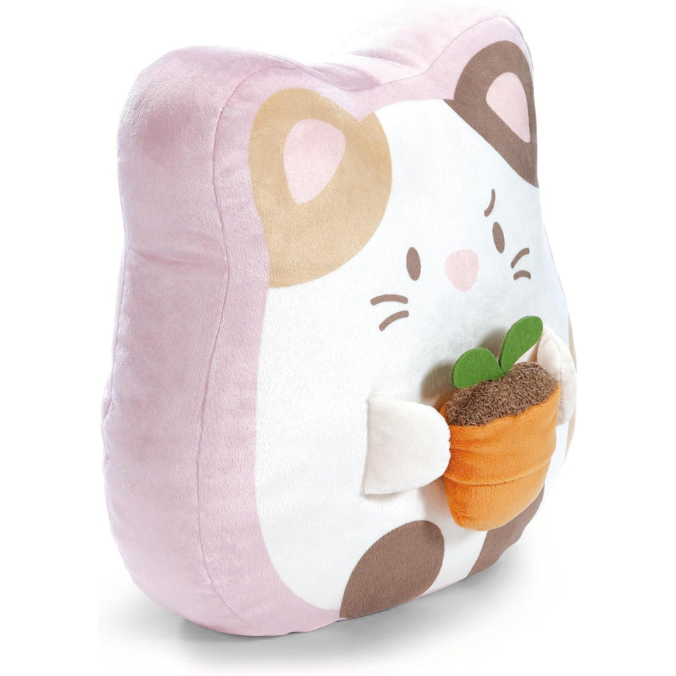 Plüschkissen Katze Angy mit Blumentopf, 35 x 33 x 12 cm NICI 62390 NICI 62390 35x33x12cm