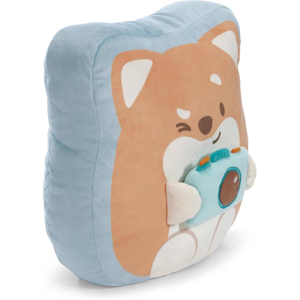 Plüschkissen Hund Hiro mit Kamera, 35 x 33 x 12 cm NICI 62393 NICI 62393 35x33x12cm