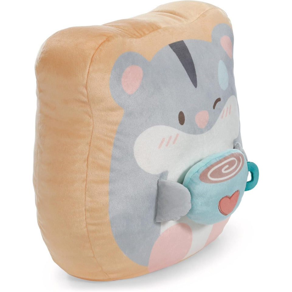 Plüschkissen Hamster Shai mit Tasse, 35 x 33 x 12 cm NICI 62395 NICI 62395 35x33x12cm