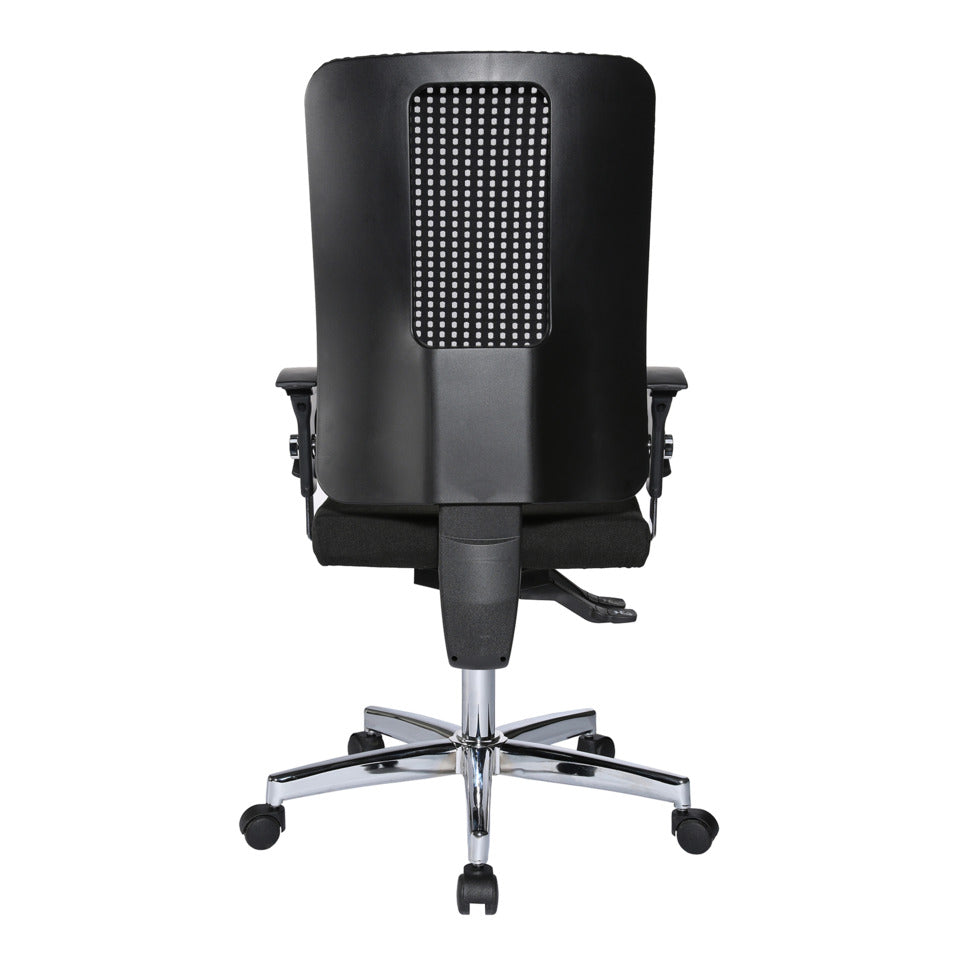 Drehstuhl Open XT mit Armlehnen, chrom/schwarz TOPSTAR OX790UG200H