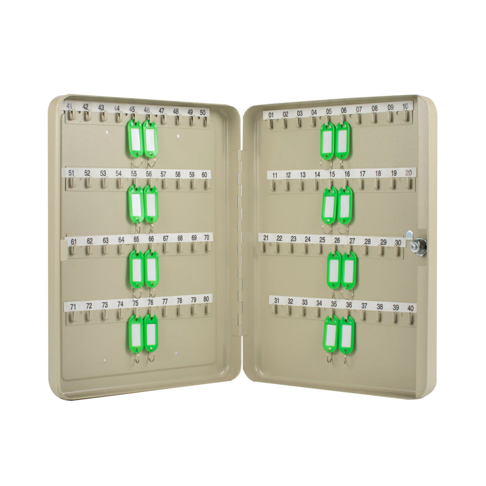 Schlüsselschrank, für 80 Schlüssel grau Q-CONNECT KF04274