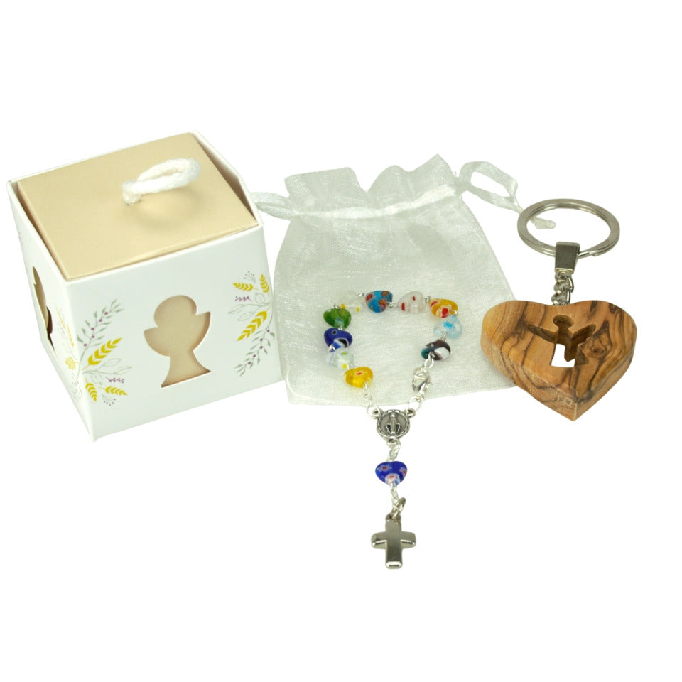 Geschenkset zur Kommunion - Schlüsselanhänger, bunt  81/159 81/159 Kommunion