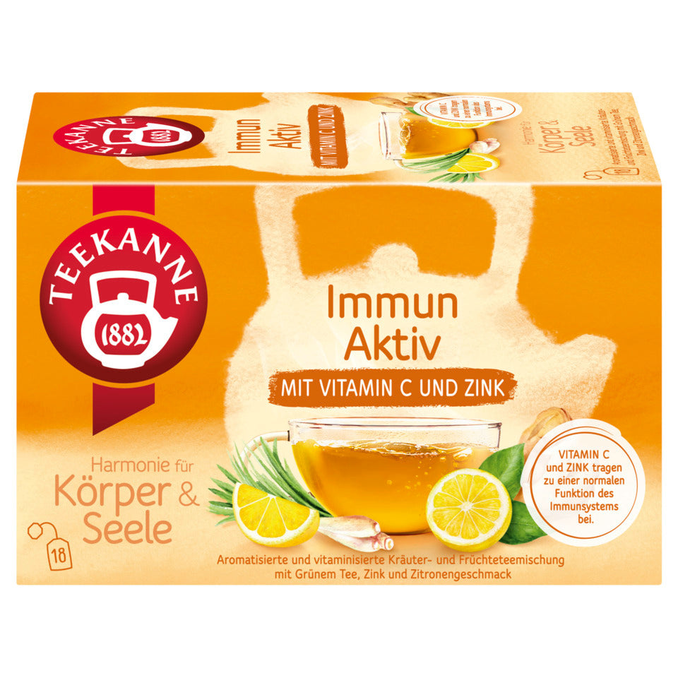Tee Harmonie für Körper & Seele Immun Aktiv, 18 x 1,8 g TEEKANNE 4009300020905