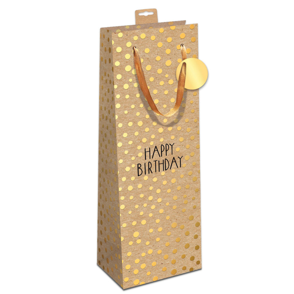 Flaschentragetasche Geburtstag, 39 x 12 x 10 cm SKORPION 7549-2517-B 7549-2517-B 39x12x10cm Kraftkarton