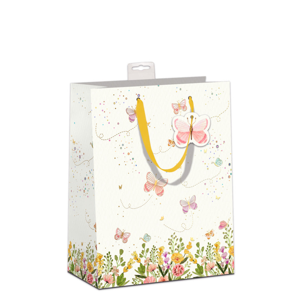 Geschenktragetasche Schmetterling, 32 x 26 x 12 cm SKORPION 7549-2519-L 7549-2519-L 32x26x12cm
