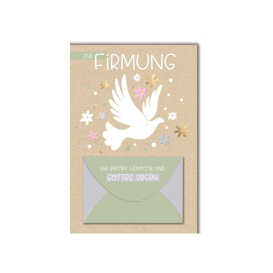 Firmungskarte mit Geldfach, 11,5 x 17 cm  34072 34072 Bild