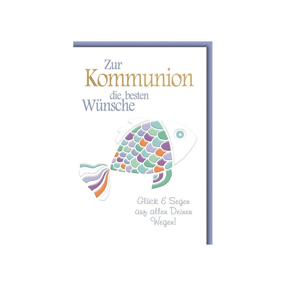 Kommunionskarte, 11,5 x 17 cm  5120003 5120003 Bild
