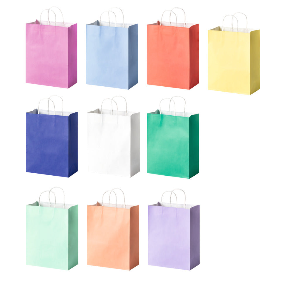 Geschenktragetasche, 31 x 24 x 12 cm, 20 Stück, bunt sortiert FOLIA 22439 FOLIA 22439 31x24x12cm