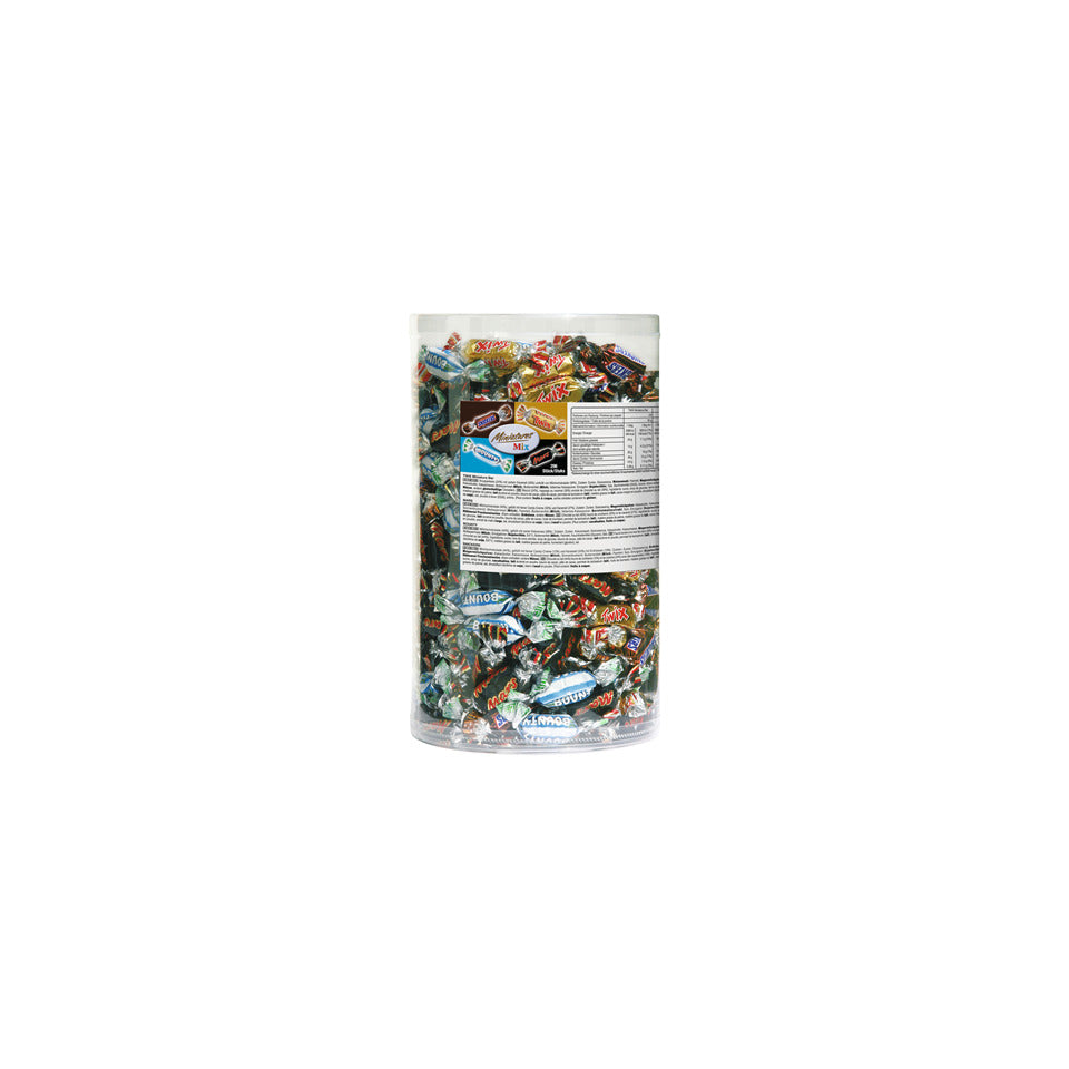 Schokolade Miniatures Mix, 296 Stück, 3 kg MARS 207108 MARS 207108 3 kg Dose
