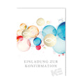 Konfirmationseinladung, 11,5 x 17 cm, 5 Stück  11-3614 11-3614 Bild geprägt