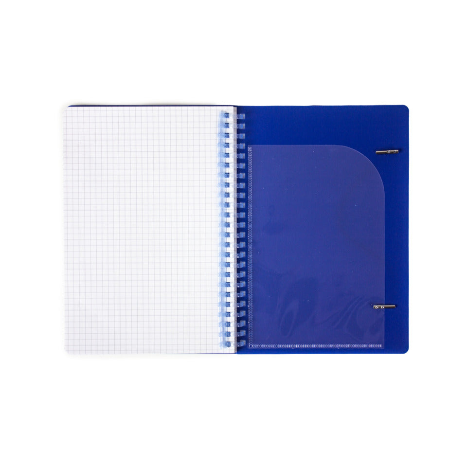 Spiralnotizbuch Smile, A5, 80 Blatt, kariert, blau DONAU 1347400-10