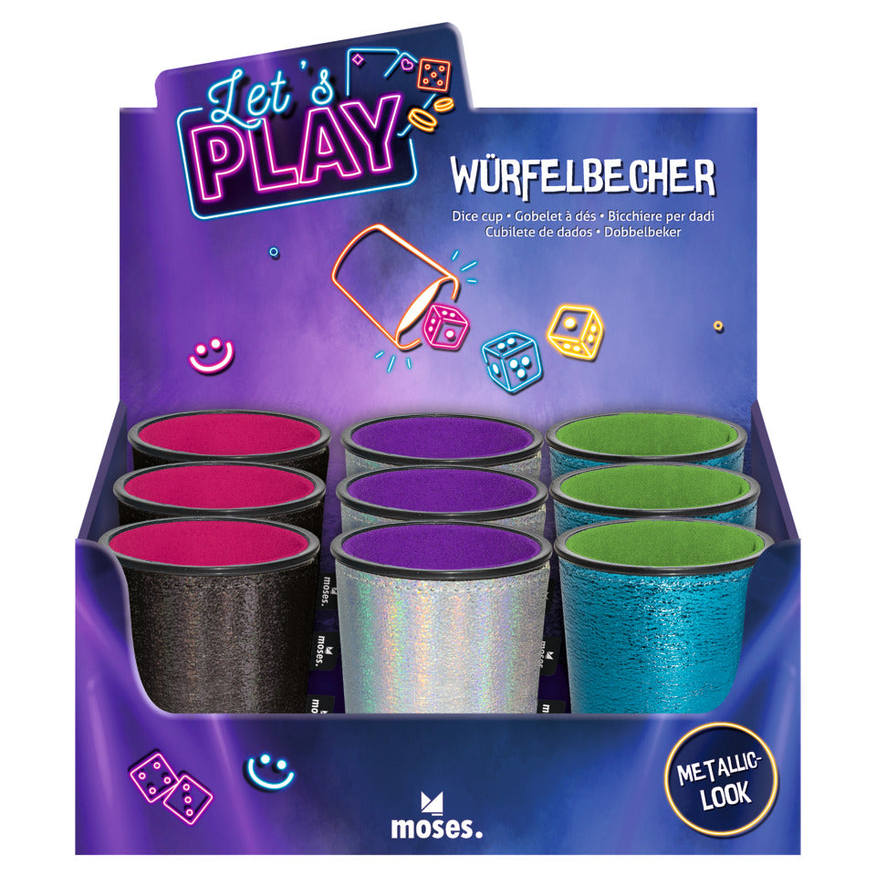 Würfelbecher Let´s play metallic MOSES 40601 MOSES. 40601