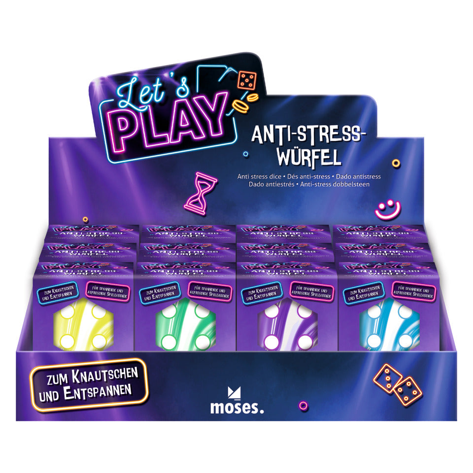 Anti-Stress-Würfel Let´s play MOSES 40602 MOSES. 40602