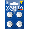 Knopfzellen-Batterie Lithium CR2450, 4 Stück VARTA 06450 101 404 VARTA 06450 101 404 Lithium