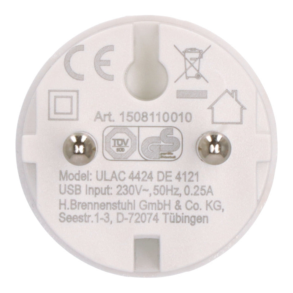 Steckdosen-Adapter USB-C, weiß BRENNENSTUHL 1508110010