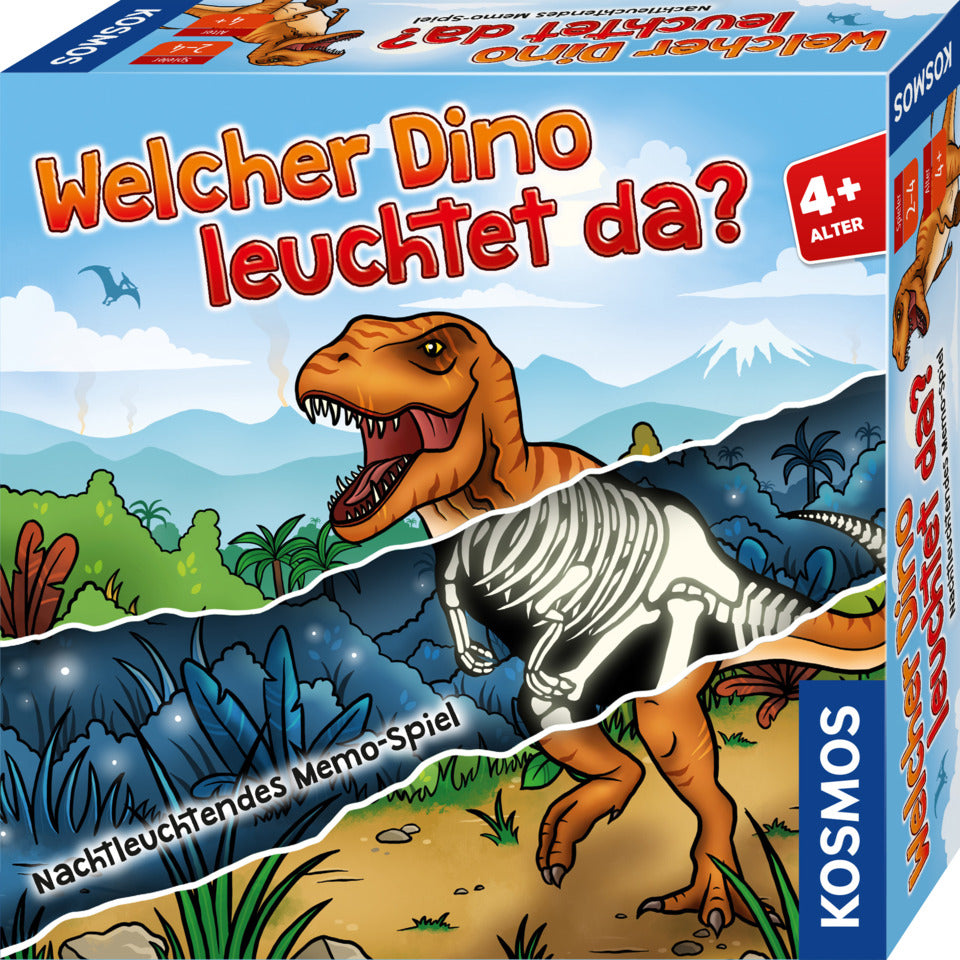 Memo-Spiel Welcher Dino leuchtet da ? KOSMOS 680701 KOSMOS 680701 nachtleuchtend