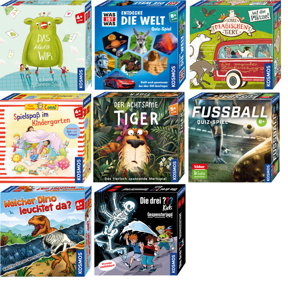 Kinderspiele, 7 Titel, 15 Stück, sortiert KOSMOS 979164 KOSMOS 979164 8Titel