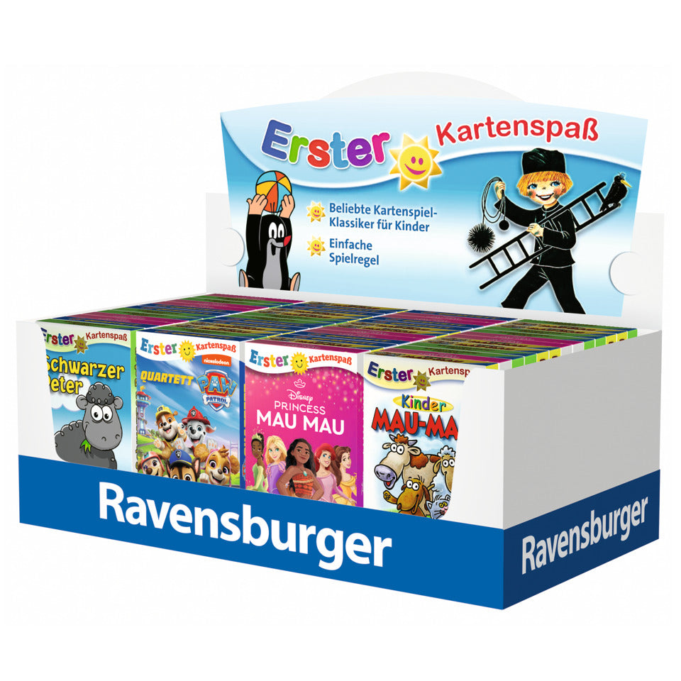 Kartenspiel Erster Kartenspaß, 7 Titel, 44 Stück, sortiert RAVENSBURGER 74047 RAVENSBURGER 74047 7Titel 44ST