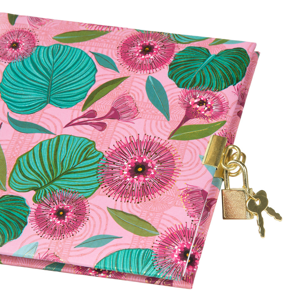 Tagebuch Tropical Leaves pink, 16,5 x 16,5 cm TURNOWSKY 44 854 TURNOWSKY 44 854 16,5x16,5cm