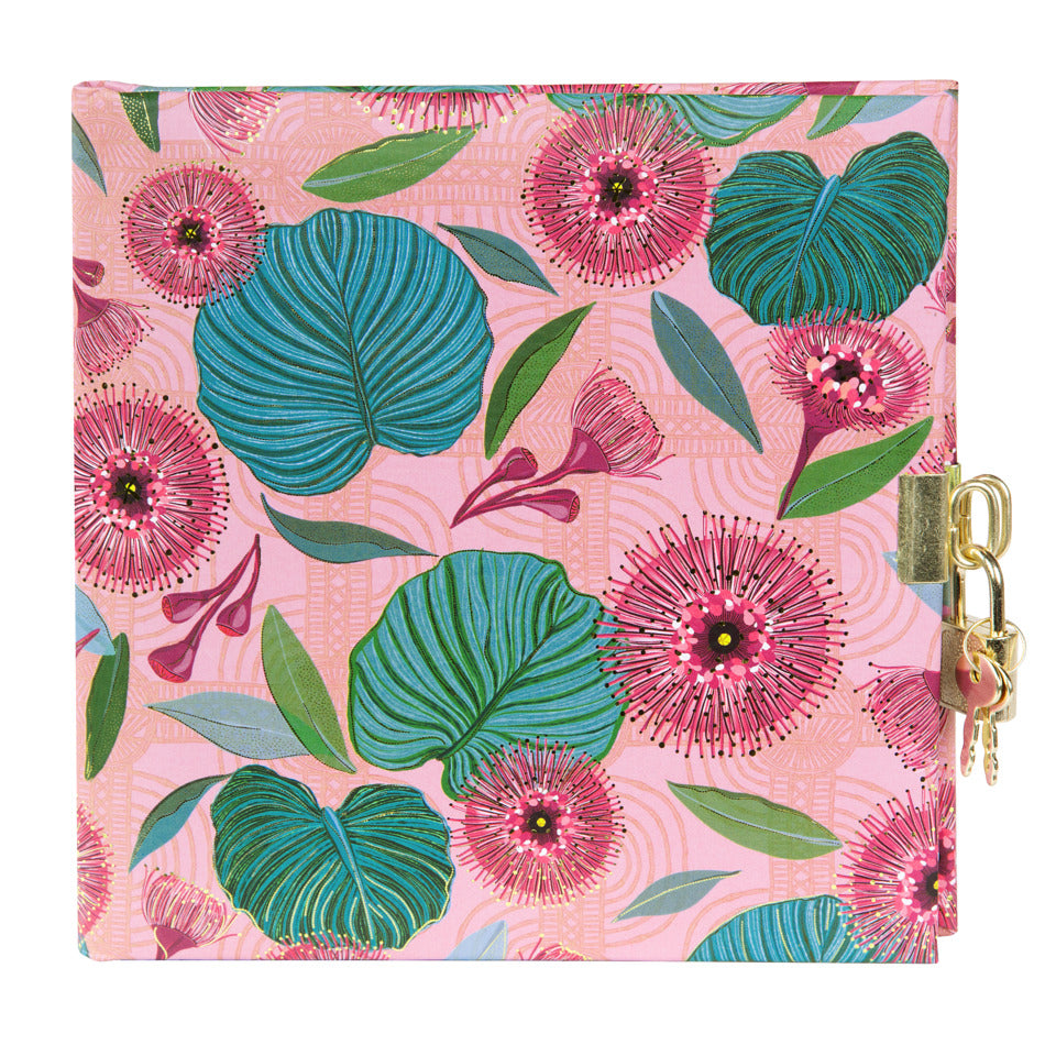 Tagebuch Tropical Leaves pink, 16,5 x 16,5 cm TURNOWSKY 44 854 TURNOWSKY 44 854 16,5x16,5cm