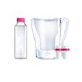 Tischwasserfilter AQUALIZER Home 2,6l + 1x Magnesium Mineralizer + Glasflasche BWT 626883 BWT 626883 + Glasflasche