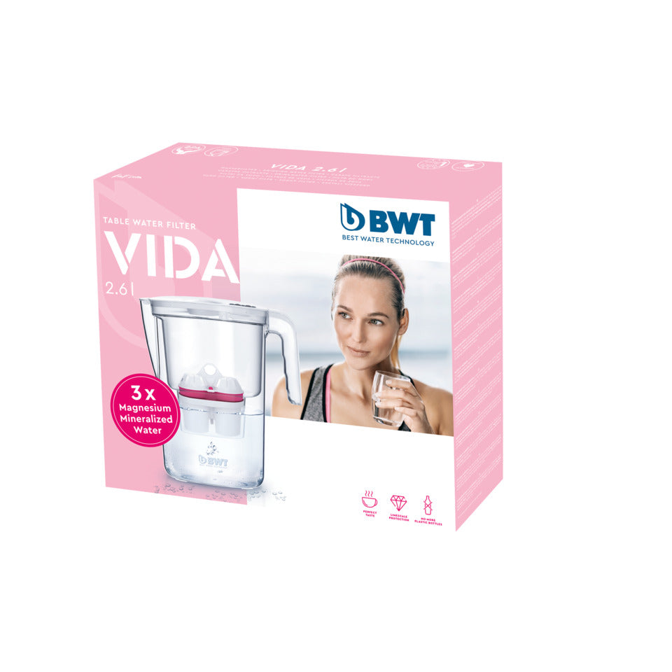 Tischwasserfilter Vida 2,6l + 3x Magnesium Mineralizer BWT 815485 BWT 815485 VIDA