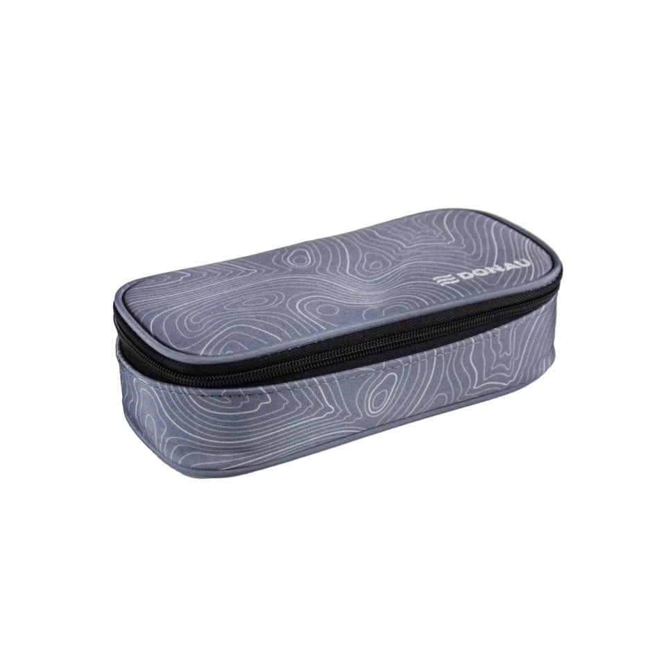 Schüleretui Motiv Topography Grey DONAU 6777100-95 DONAU 6777100-95 oval