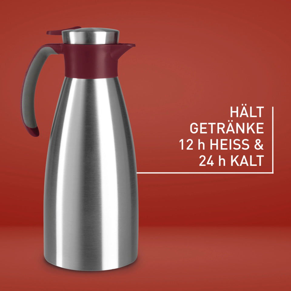 Thermoskanne Soft Grip, 1,5L, weinrot EMSA N4120500 EMSA N4120500 Quick Tip