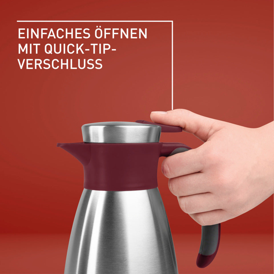 Thermoskanne Soft Grip, 1,5L, weinrot EMSA N4120500 EMSA N4120500 Quick Tip