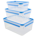 Aufbewahrungsbox Clip&Close - 3-teilig, 7 Liter, blau EMSA 508567 EMSA 508567 Clip&Close 7 Liter