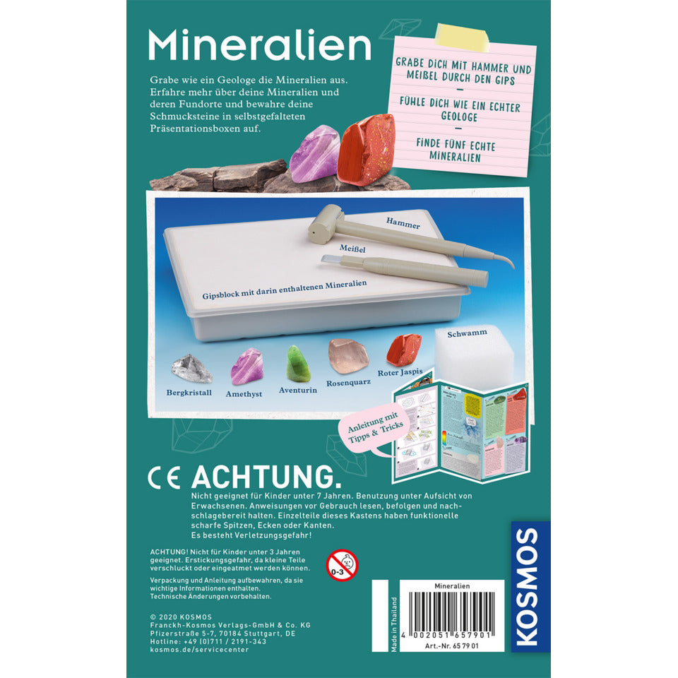 Mitbringspiel Experiment Mineralien KOSMOS 657901 KOSMOS 657901/630447 Mineralien