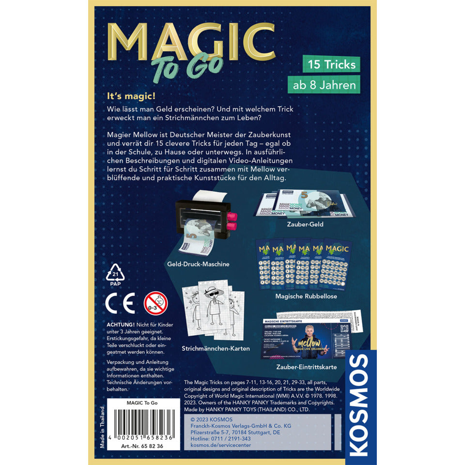 Experimentierkasten Magic to go KOSMOS 658236
