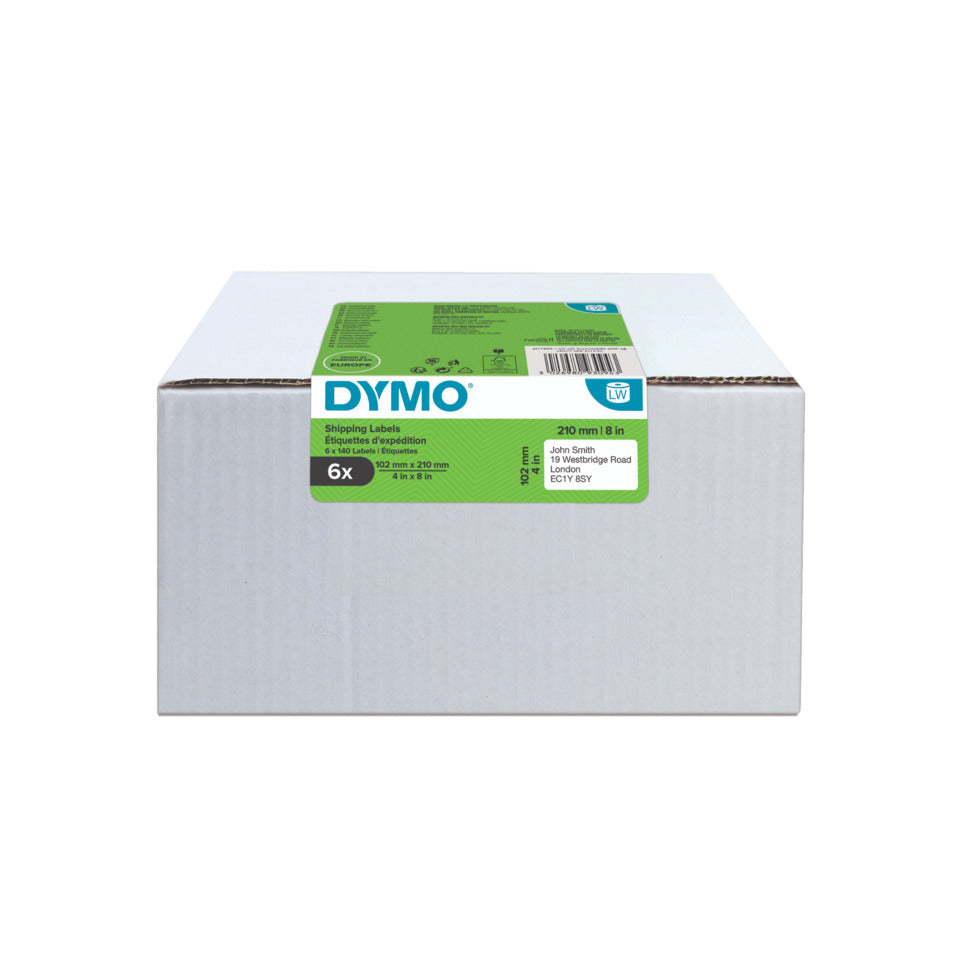 Thermoetikette Versandaufkleber für DHL, weiss, permanent, 6 x 140 Etiketten, für LW 4XL & 5XL DYMO 2177565 DYMO 2177565 6 Rollen je 140 Etik.
