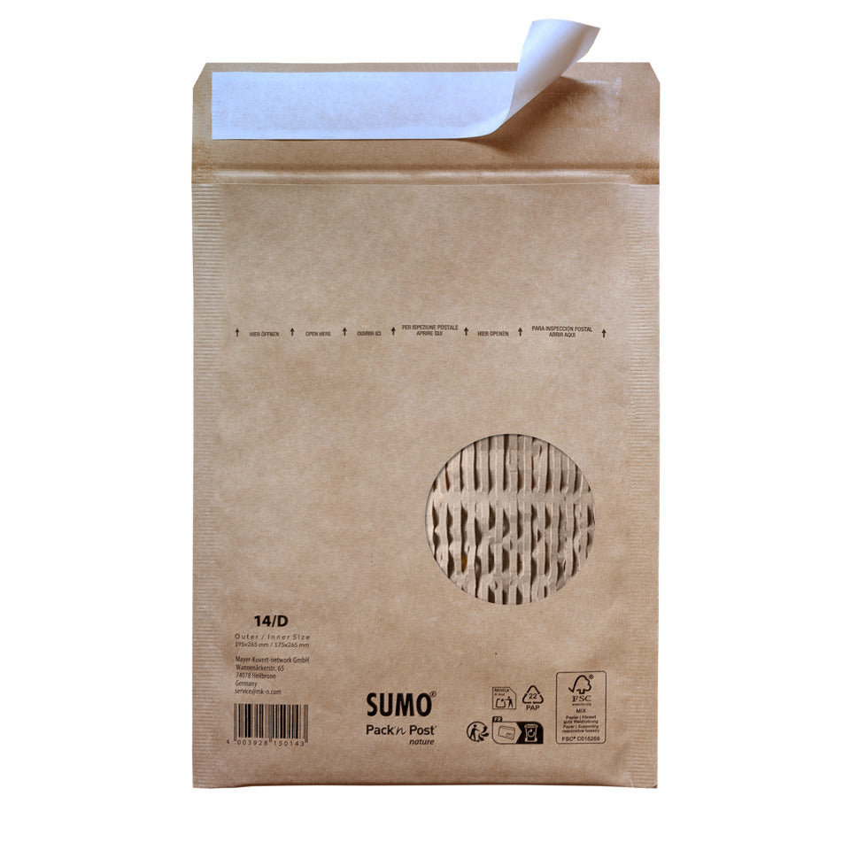 Papierpolstertasche, 175x265mm, braun SUMO 30000883 SUMO 30000883 30134007 175x265mm