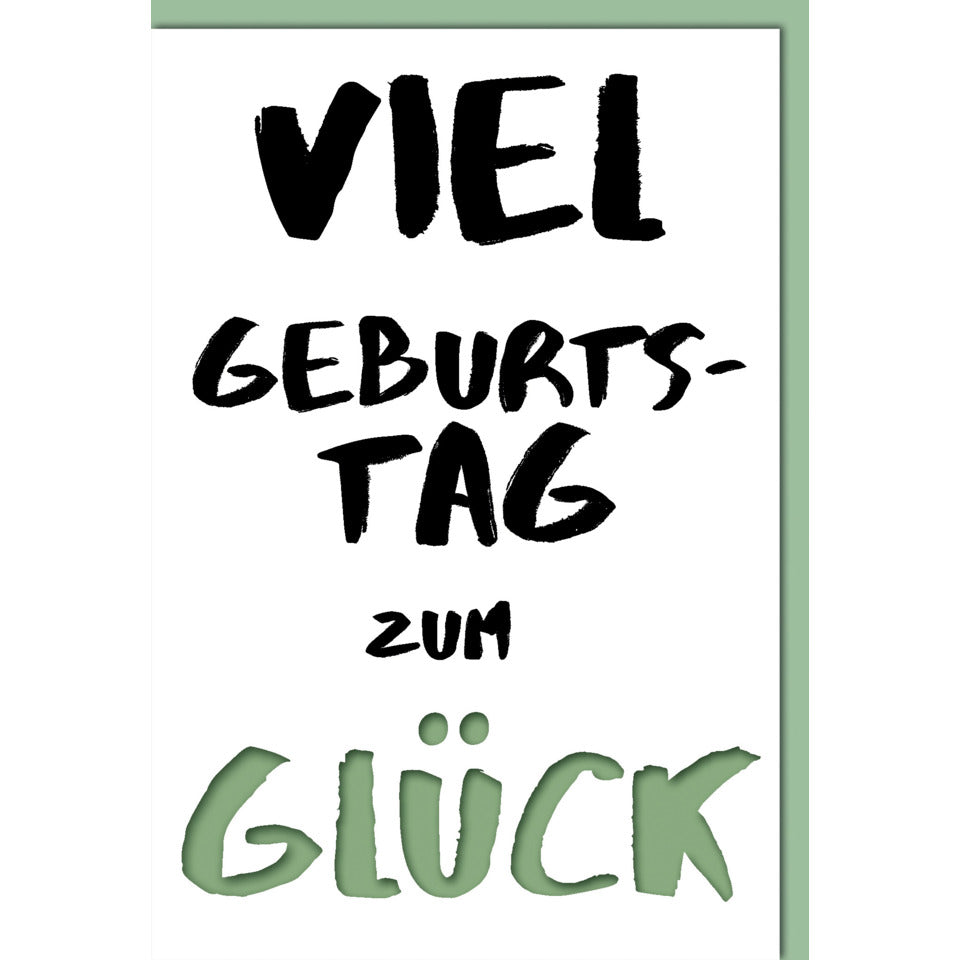Geburtstagskarte, 11,5 x 17 cm BRAUN+COMPANY 5006-23161 BRAUN + COMPANY 5006-23161 Schrift